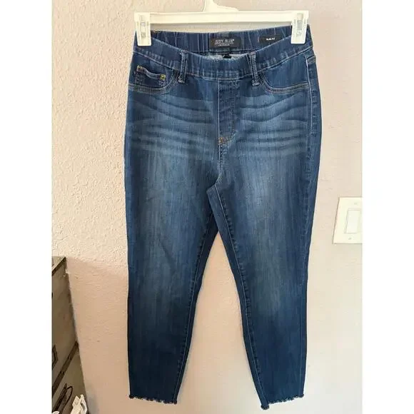 Judy Blue Slim Fit Dark Wash Stretch Waist Jeans size 7/28. 28in inseam. - Picture 1 of 4